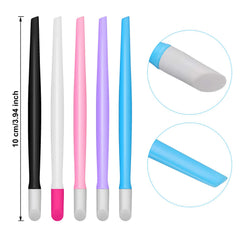 Yaomiao colored nail cleaners with dual tips for gentle cuticle pushing