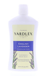 Yardley London English Lavender hand soap bottle with calming scent for daily cleansing
