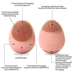 Close-up of the three-speed dial on the Yasmeen Sonic Brush