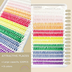 YASNAI DIY lash extensions 320pcs for affordable salon-like results at home