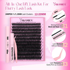 Yawamica Bond and Seal 10ml for strong waterproof lash hold.