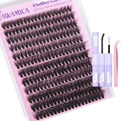 Yawamica Lash Clusters Kit box ready for at-home DIY lash sessions