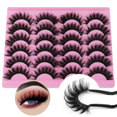 Yawamica Lashes 18mm D-Curl Pack for dramatic, full-volume at-home lash extension.