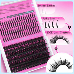 Yawamica spikes 14-20mm add dramatic dimension for manga-inspired lashes.