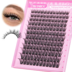 Yawamica Wispy Clusters natural C curl enhances eye definition subtly.