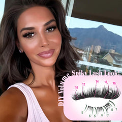 Yawamica wispy-spiked clusters for a multi-dimensional, trendy eye look.