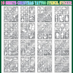 Yazhiji stencil with reindeer design for playful party body art