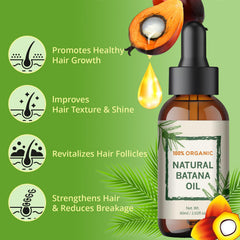 YBW Batana Oil on hair strands supporting strength.
