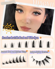 YDAGKH Manga Lash Clusters in 8-18mm variants for customizable spikes.