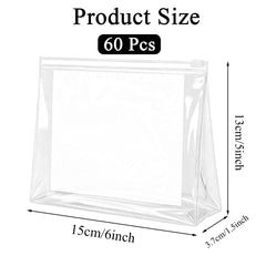 YEAJOIN small clear zipper pouch ideal for compact travel organizers