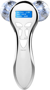 Yeamon 4D Microcurrent Face Massager Roller front view for facial contouring and rejuvenation