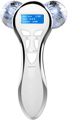 Yeamon 4D Microcurrent Face Massager Roller front view for facial contouring and rejuvenation