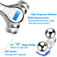 Yeamon 4D Roller with V-shaped head for gentle skin tightening