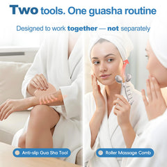 Yeamon Face Roller in V-angle design for jawline sculpting and de-puffing.