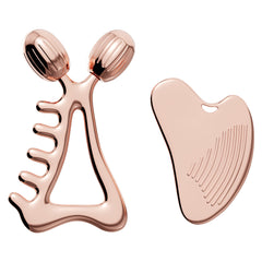 Yeamon textured heart gua sha tool for precise facial contouring and grip