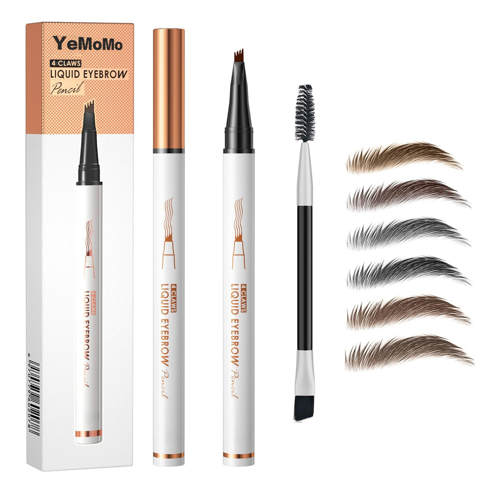 Yemomo 4-Claw Eyebrow Pencil close-up for natural hair-like strokes.