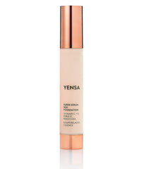 YENSA Serum Foundation bottle close-up for a dewy, even complexion.