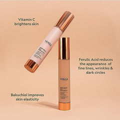 YENSA serum foundation fair-1 palette demonstrates precise color match for fair skin