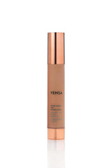 YENSA Serum Foundation bottle with pour, glow-ready for luminous coverage.