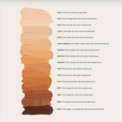 YENSA Serum Foundation Light-1 swatches showing natural shade match and glow potential.