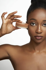 Skin swatch of YENSA Silk Bronzing Base Cream Bronzer showing lightweight texture for natural contour.