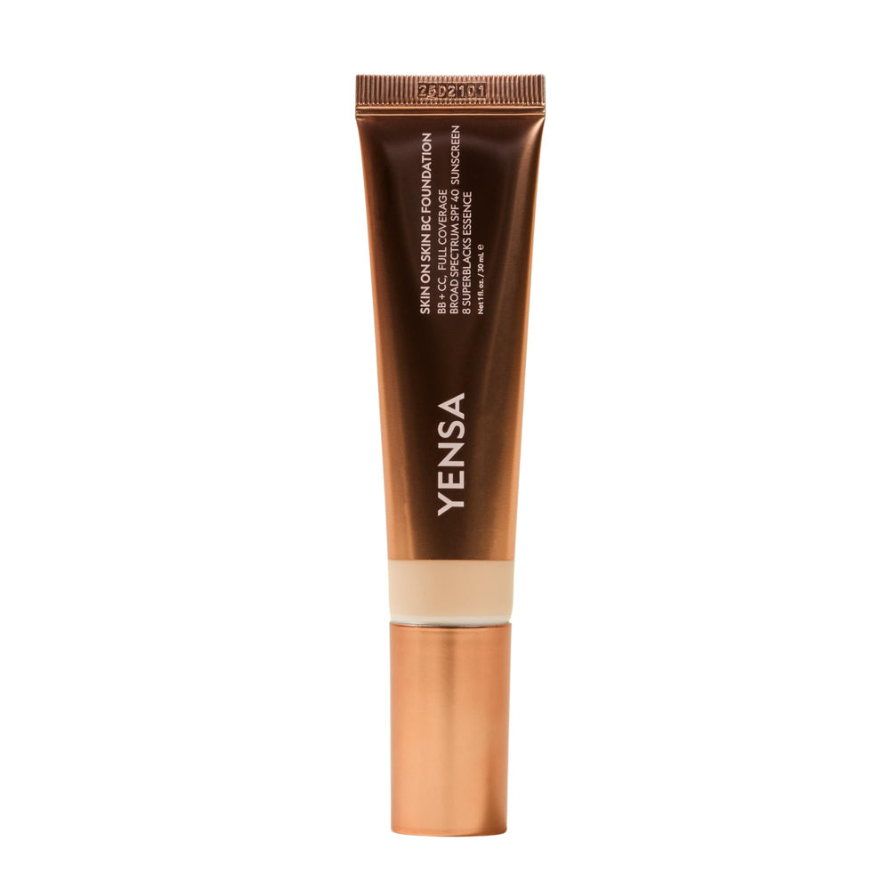 YENSA Skin on Skin BC Foundation bottle with radiant finish.