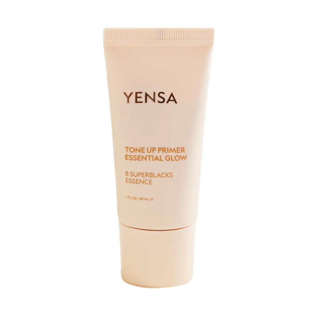 YENSA Tone Up Essential Glow Primer bottle ready to prep for radiant, smooth skin.