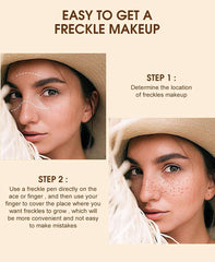 YEOSMINE Freckle Pen waterproof formula for long-lasting freckles even while swimming.