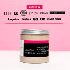 YEOUTH Dead Sea Mud Mask jar closeup highlighting mineral-rich formula for refined pores