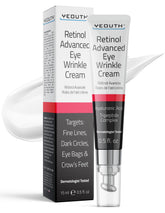 YEOUTH Retinol Eye Cream bottle with pump for precise nighttime dosing