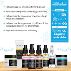 YEOUTH Vitamin C Serum brightens uneven tone for a healthy glow.