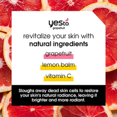 Texture close-up of Yes To Grapefruit Daily Scrub illustrating gentle exfoliation.