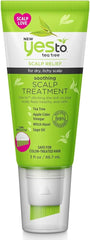 Yes To Tea Tree Scalp Treatment bottle ready for a pre-shampoo cleanse.