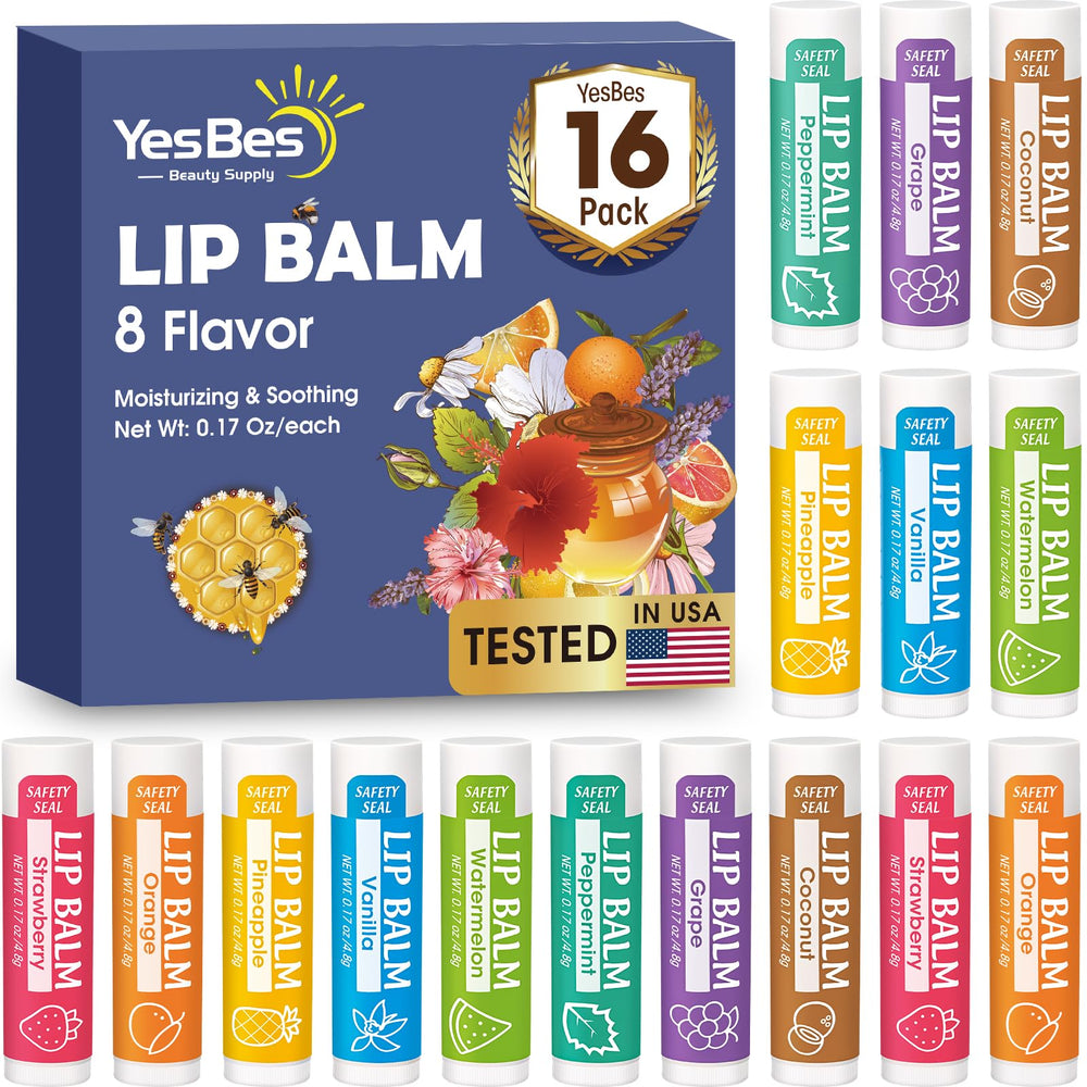 YesBes vanilla lip balm with moisturizing formula for dry lips
