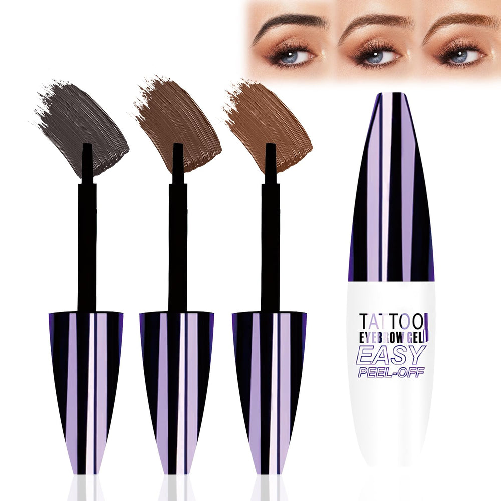Yetary Easy Peel-Off Eyebrow Gel packaging showing quick color solution for brows