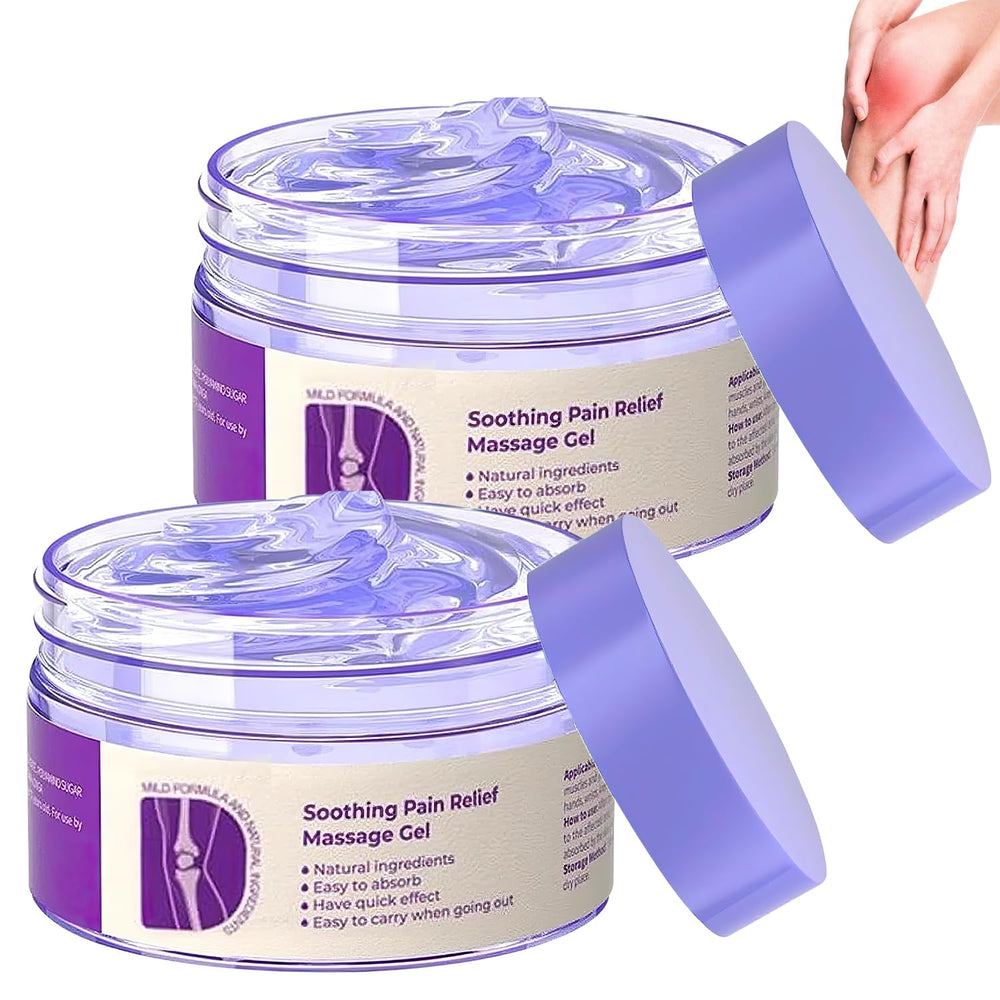 Yetary PurpleGel bottle front view for multi-use body comfort.