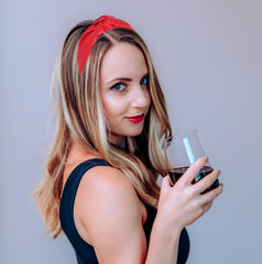 YETASI red faux leather headband elevates style during Zoom calls and daily wear.