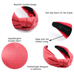 YETASI top knot headband provides comfortable, versatile fit for many outfits.