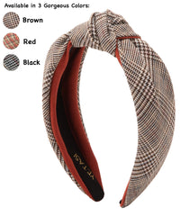 Yetasi women's headband featuring a chic top knot for stylish framing.