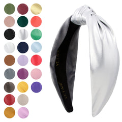 Yetasi women's silver knot headband for polished looks and comfortable wear.