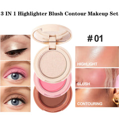 Yeweian blush-contour-highlighter palette swatch highlighting silky, buildable color.