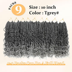 Yewell Goddess Box Braids curly ends for voluminous stylish look