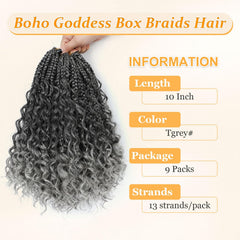 Yewell Goddess Box Braids soft fiber close up for comfortable wear