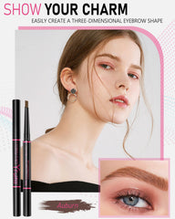YFulfill Auburn Eyebrow Pencil spoolie blending for seamless brow finish