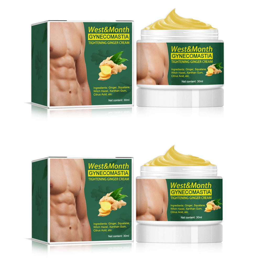 This close-up shows the YG LianKai ginger cream bottle, highlighting chest tightening.