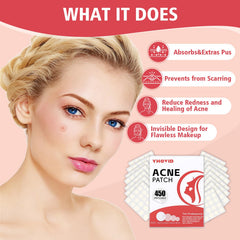 YHOVID 10mm patch close-up for moderate pimples and discreet wear.