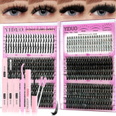 YIDUO Lashes Clusters Kit: 600pcs pack for versatile daily looks