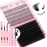 YIDUO Lashes Clusters Kit bottom lashes with spikes 100D for dramatic volume