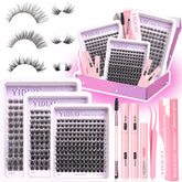 YIDUO Lashes Clusters Natura style for natural volume and daily wear.