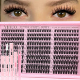 YIDUO natural wispy clusters with soft cotton band for a subtle daily look